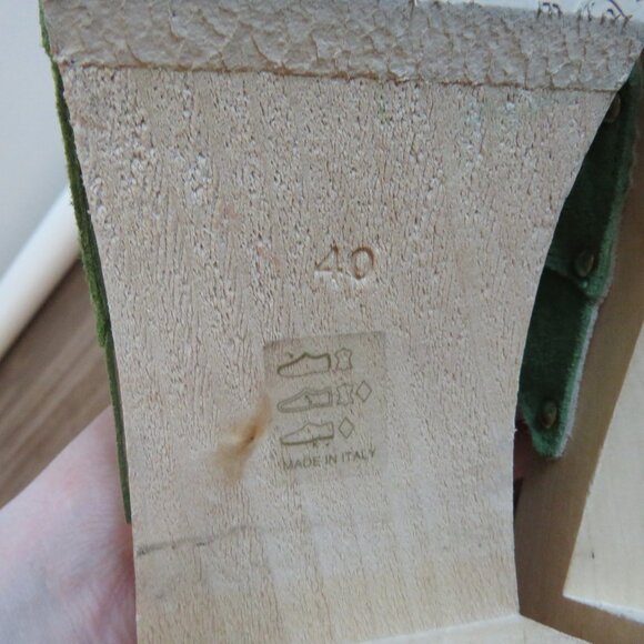 Dr. Scholl's Green Pescura Sarah Suede Mules - Picture 11 of 11